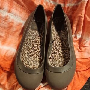 Brown Classic Crocs  with Rounded Toe Size 10